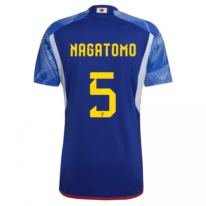 Bambino Maglia Giappone Yuto Nagatomo #5 Blu Reale Kit Gara Home 22-24 Maglietta