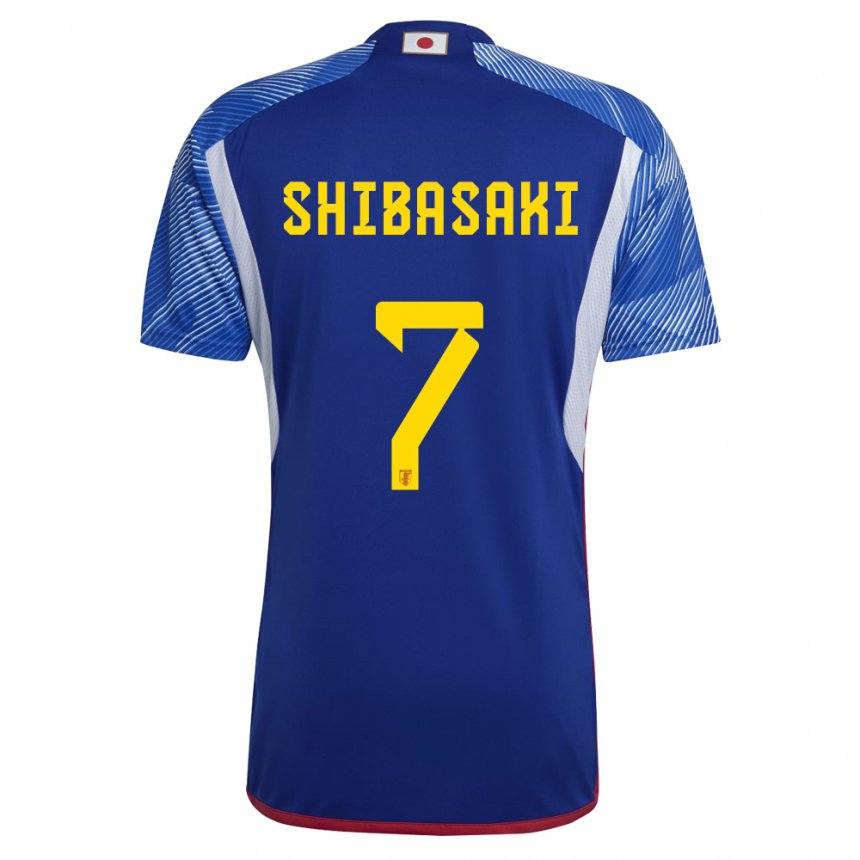 Bambino Maglia Giappone Gaku Shibasaki #7 Blu Reale Kit Gara Home 22-24 Maglietta