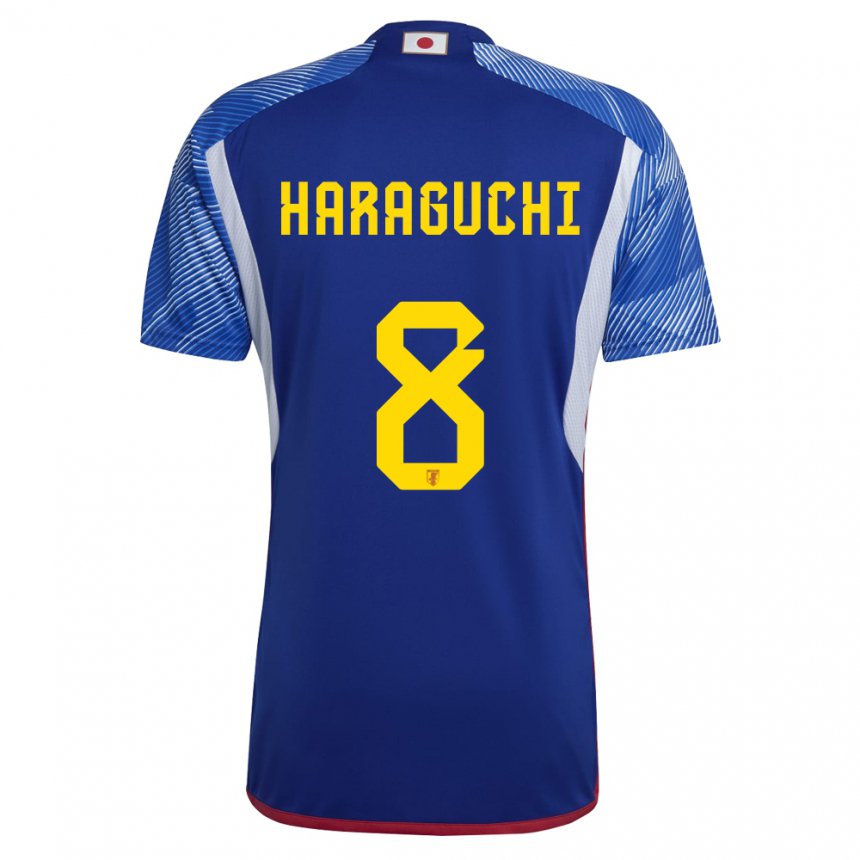 Bambino Maglia Giappone Genki Haraguchi #8 Blu Reale Kit Gara Home 22-24 Maglietta