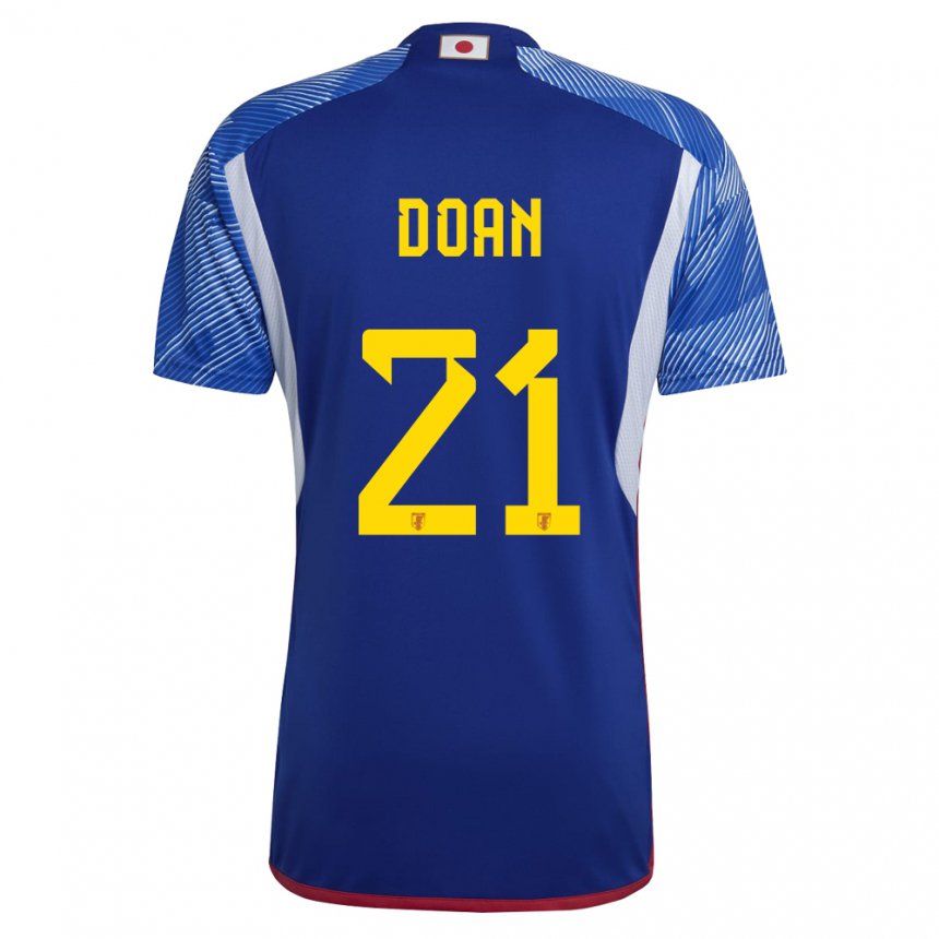 Bambino Maglia Giappone Ritsu Doan #21 Blu Reale Kit Gara Home 22-24 Maglietta