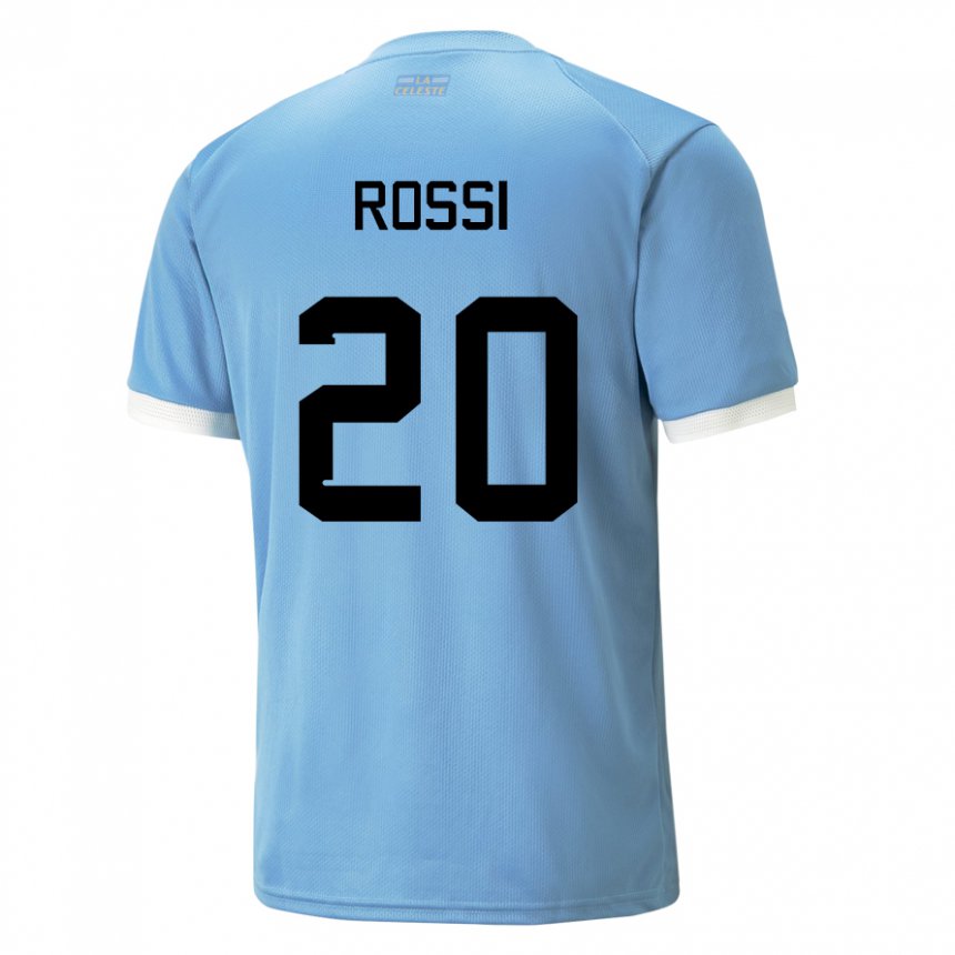 Bambino Maglia Uruguay Diego Rossi #20 Blu Kit Gara Home 22-24 Maglietta