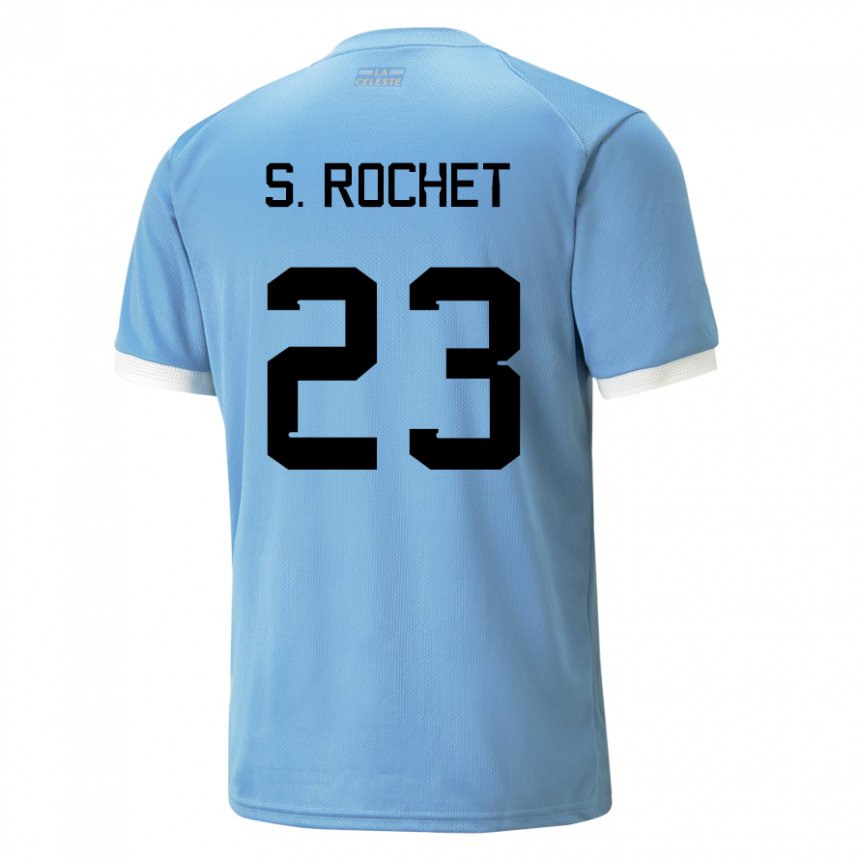 Bambino Maglia Uruguay Sergio Rochet #23 Blu Kit Gara Home 22-24 Maglietta