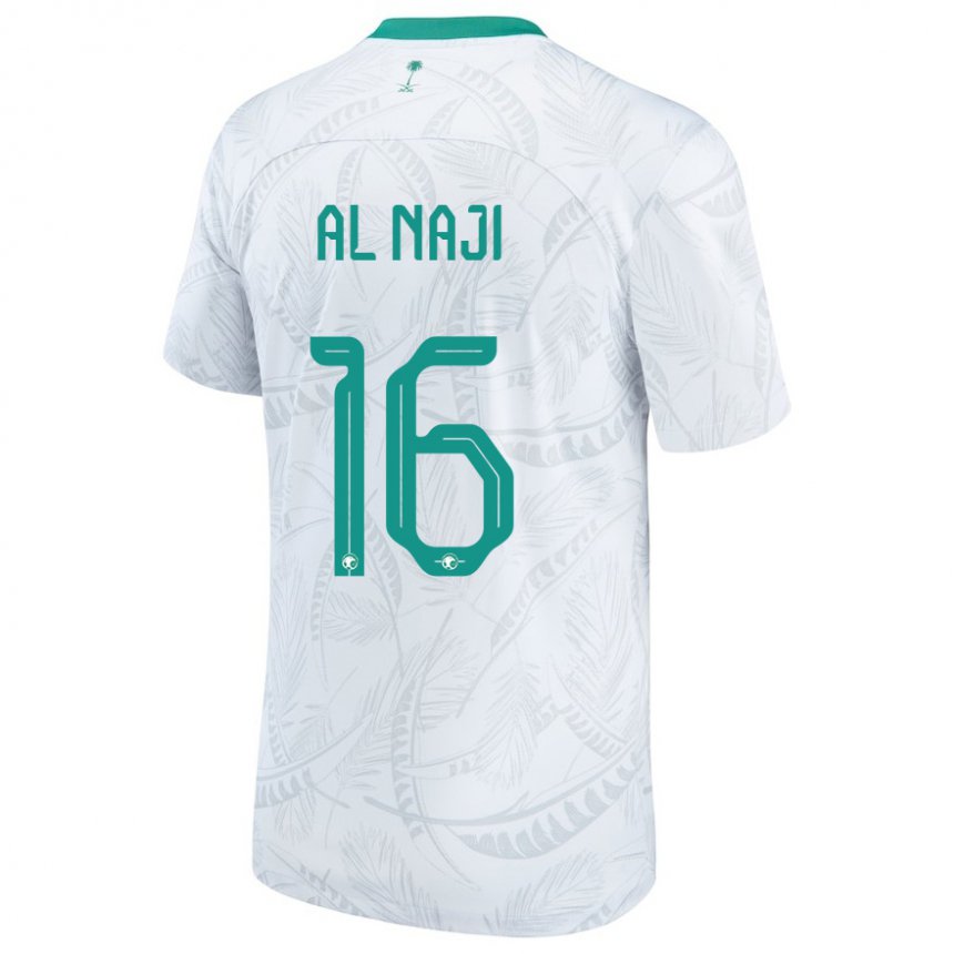 Bambino Maglia Arabia Saudita Sami Al Naji #16 Bianco Kit Gara Home 22-24 Maglietta