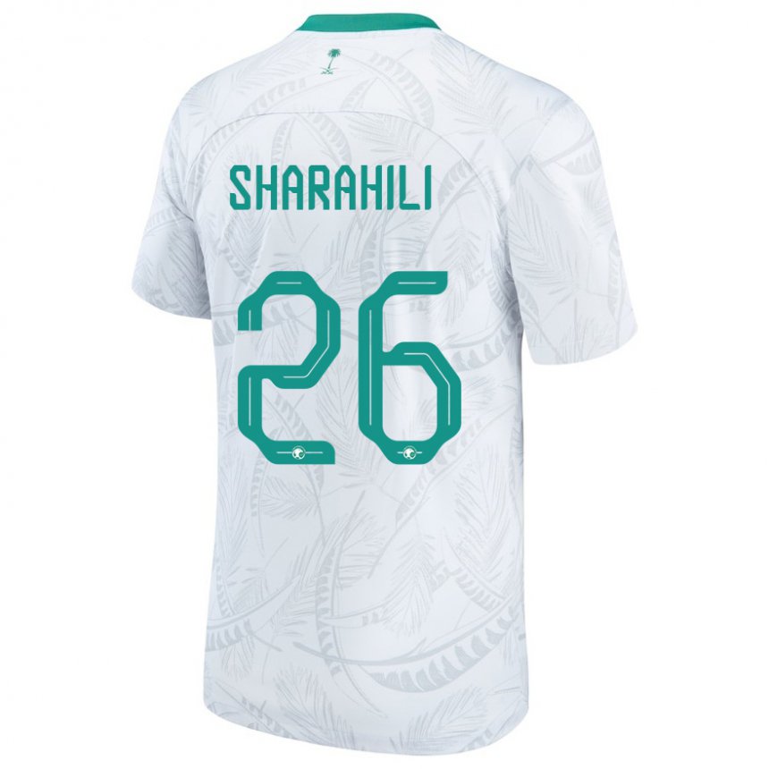 Bambino Maglia Arabia Saudita Riyadh Sharahili #26 Bianco Kit Gara Home 22-24 Maglietta