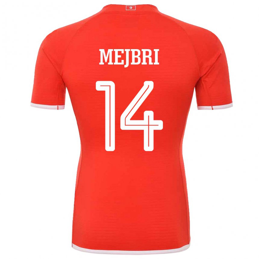 Bambino Maglia Tunisia Hannibal Mejbri #14 Rosso Kit Gara Home 22-24 Maglietta