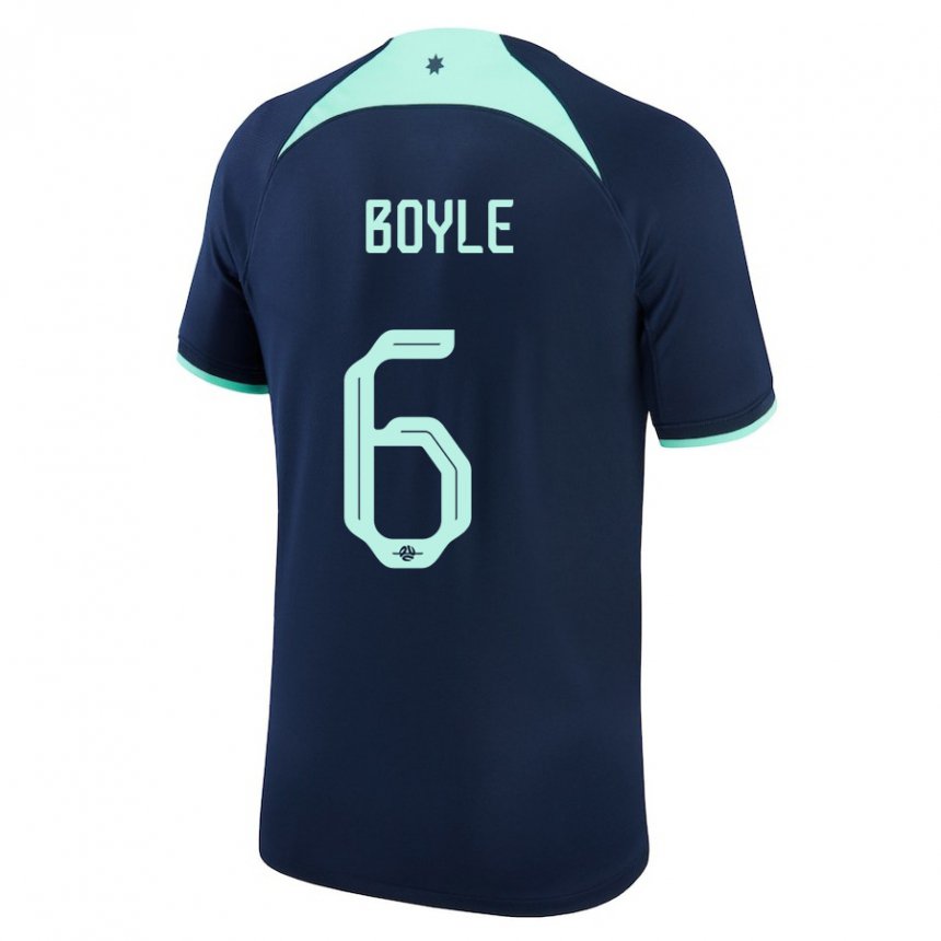 Bambino Maglia Australia Martin Boyle #6 Blu Scuro Kit Gara Away 22-24 Maglietta