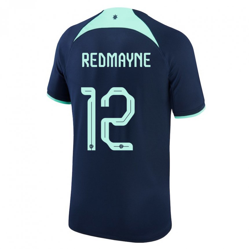 Bambino Maglia Australia Andrew Redmayne #12 Blu Scuro Kit Gara Away 22-24 Maglietta