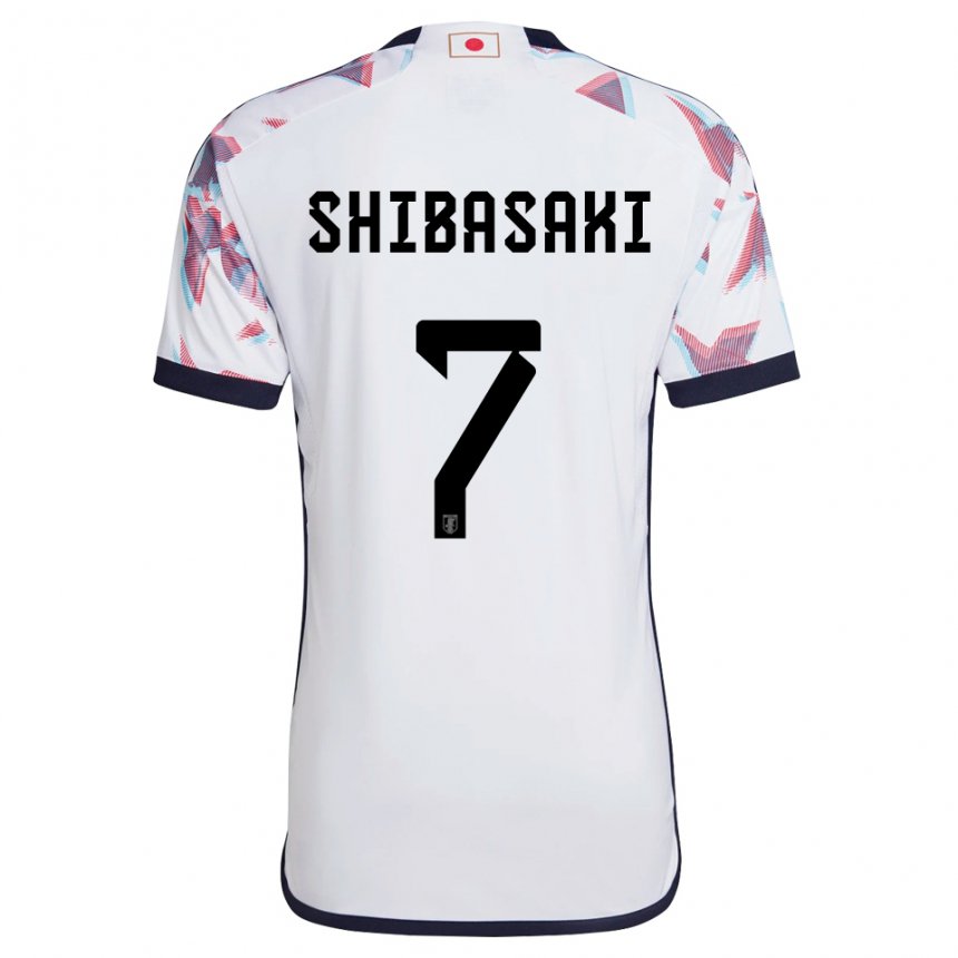 Bambino Maglia Giappone Gaku Shibasaki #7 Bianco Kit Gara Away 22-24 Maglietta