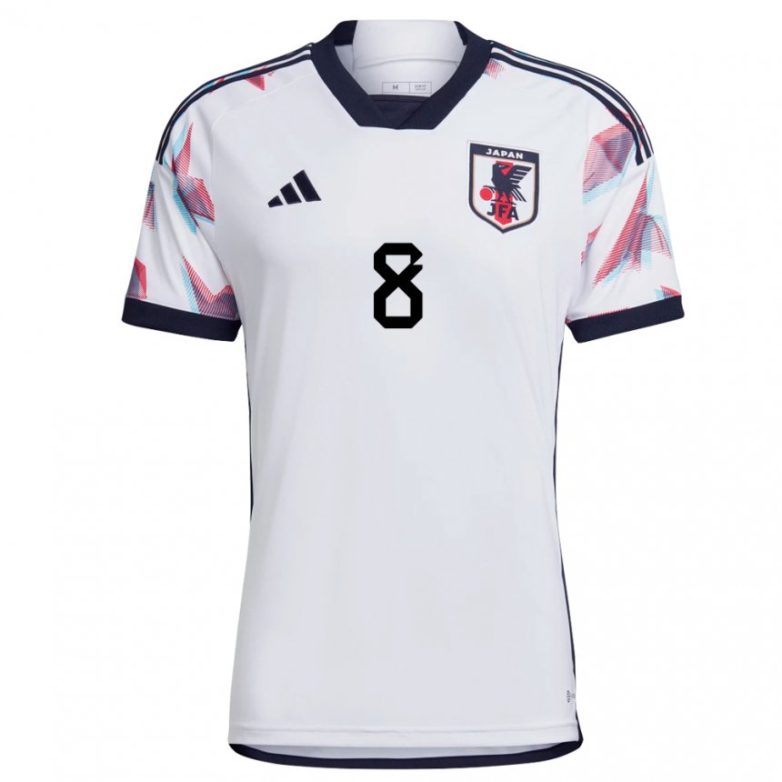 Bambino Maglia Giappone Genki Haraguchi #8 Bianco Kit Gara Away 22-24 Maglietta