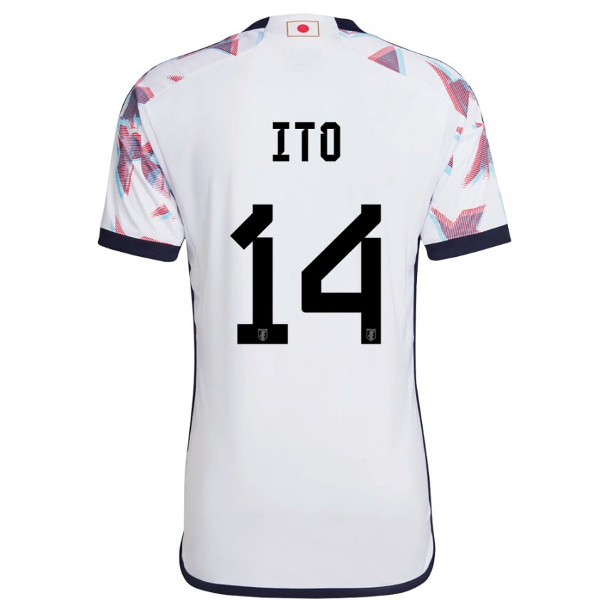 Bambino Maglia Giappone Junya Ito #14 Bianco Kit Gara Away 22-24 Maglietta