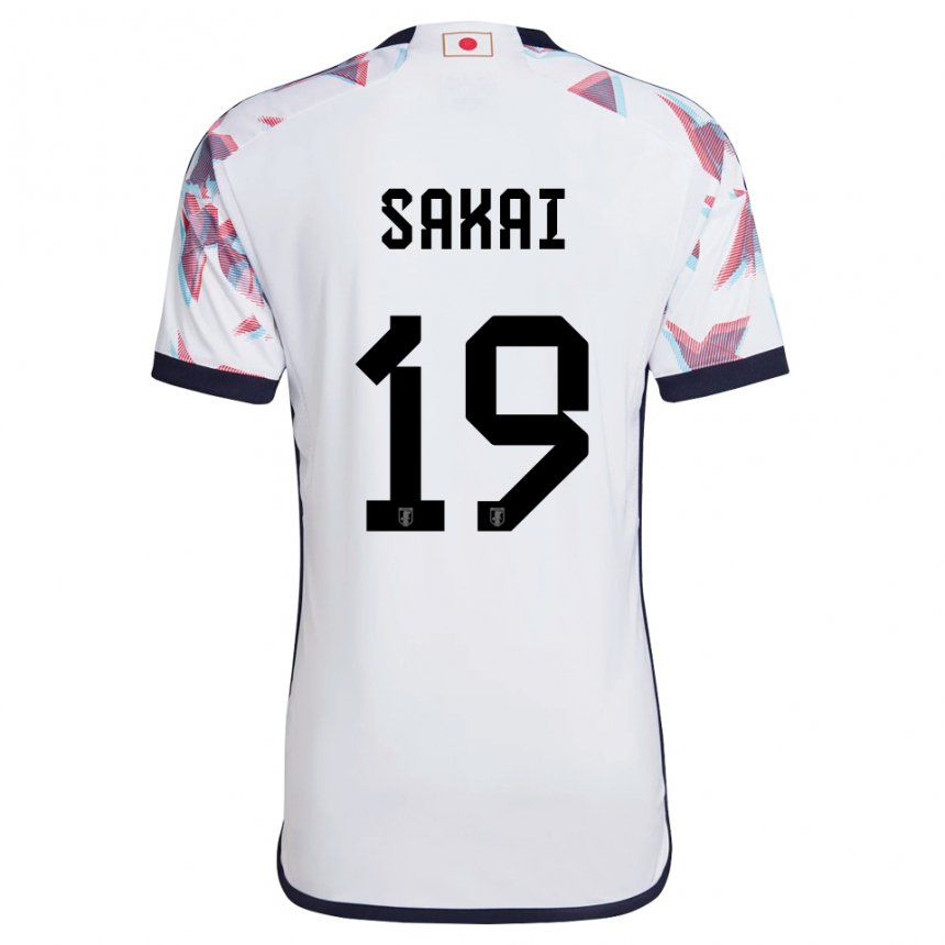 Bambino Maglia Giappone Hiroki Sakai #19 Bianco Kit Gara Away 22-24 Maglietta