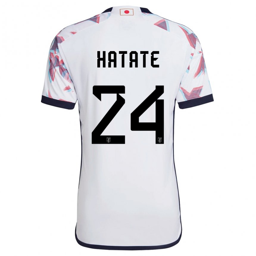 Bambino Maglia Giappone Reo Hatate #24 Bianco Kit Gara Away 22-24 Maglietta