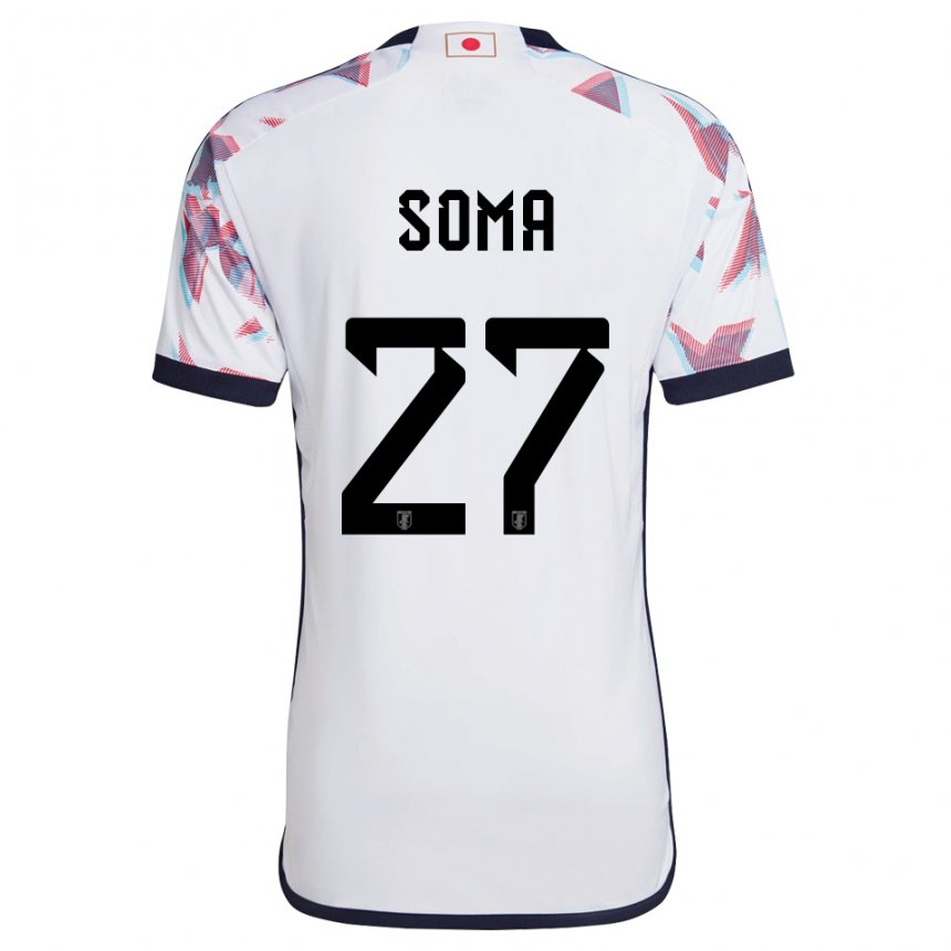 Bambino Maglia Giappone Yuki Soma #27 Bianco Kit Gara Away 22-24 Maglietta