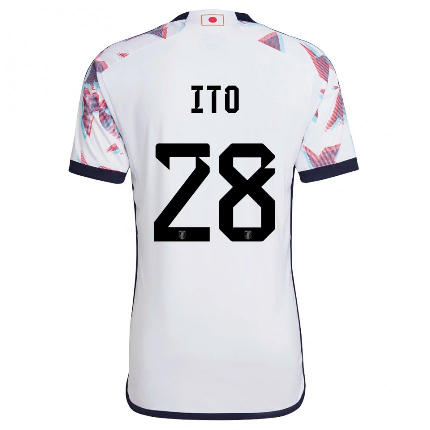 Bambino Maglia Giappone Hiroki Ito #28 Bianco Kit Gara Away 22-24 Maglietta