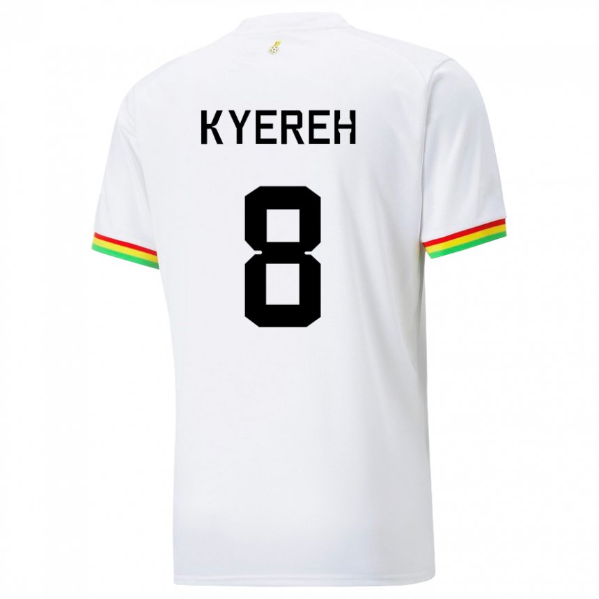 Uomo Maglia Ghana Daniel-kofi Kyereh #8 Bianco Kit Gara Home 22-24 Maglietta