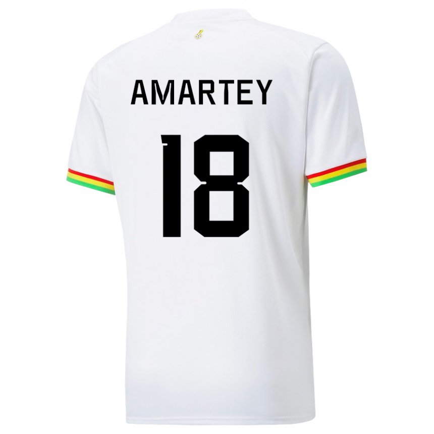 Uomo Maglia Ghana Daniel Amartey #18 Bianco Kit Gara Home 22-24 Maglietta