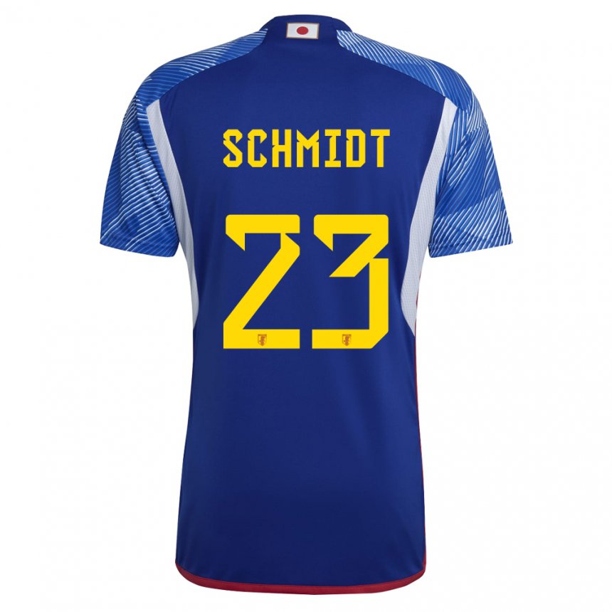 Uomo Maglia Giappone Daniel Schmidt #23 Blu Reale Kit Gara Home 22-24 Maglietta