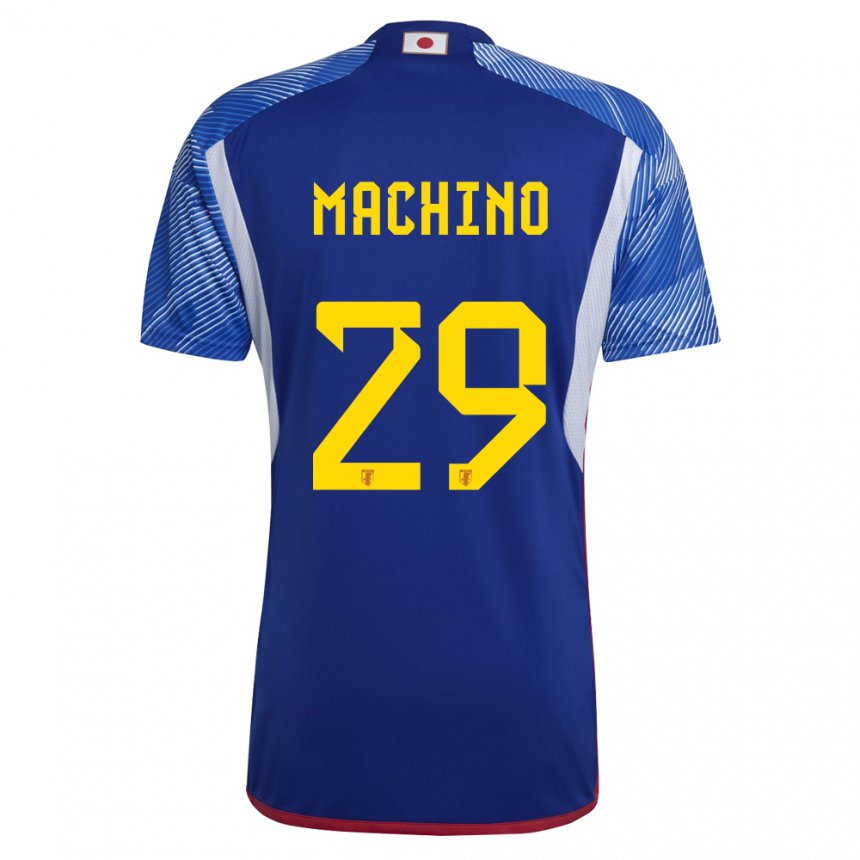 Uomo Maglia Giappone Shuto Machino #29 Blu Reale Kit Gara Home 22-24 Maglietta