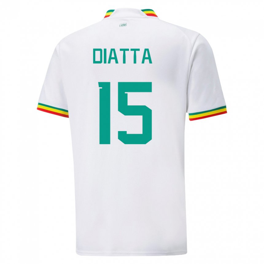 Uomo Maglia Senegal Krepin Diatta #15 Bianco Kit Gara Home 22-24 Maglietta