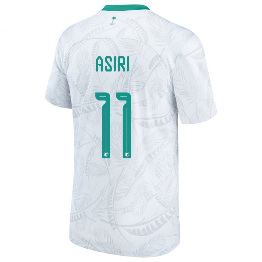 Uomo Maglia Arabia Saudita Haitham Asiri #11 Bianco Kit Gara Home 22-24 Maglietta