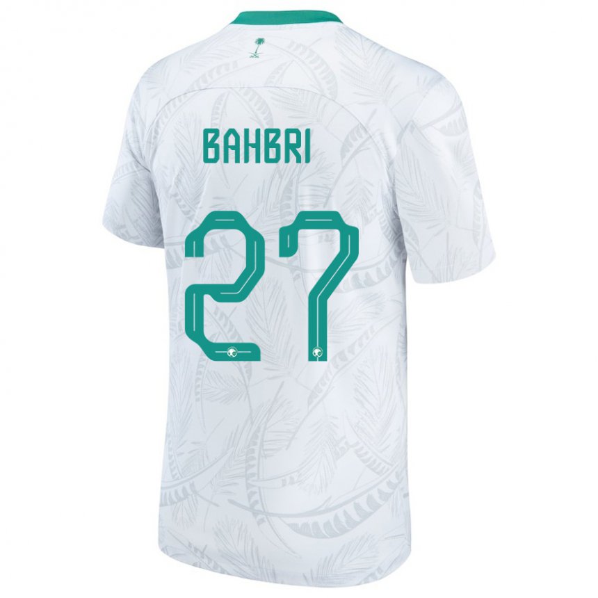 Uomo Maglia Arabia Saudita Hatan Bahbri #27 Bianco Kit Gara Home 22-24 Maglietta