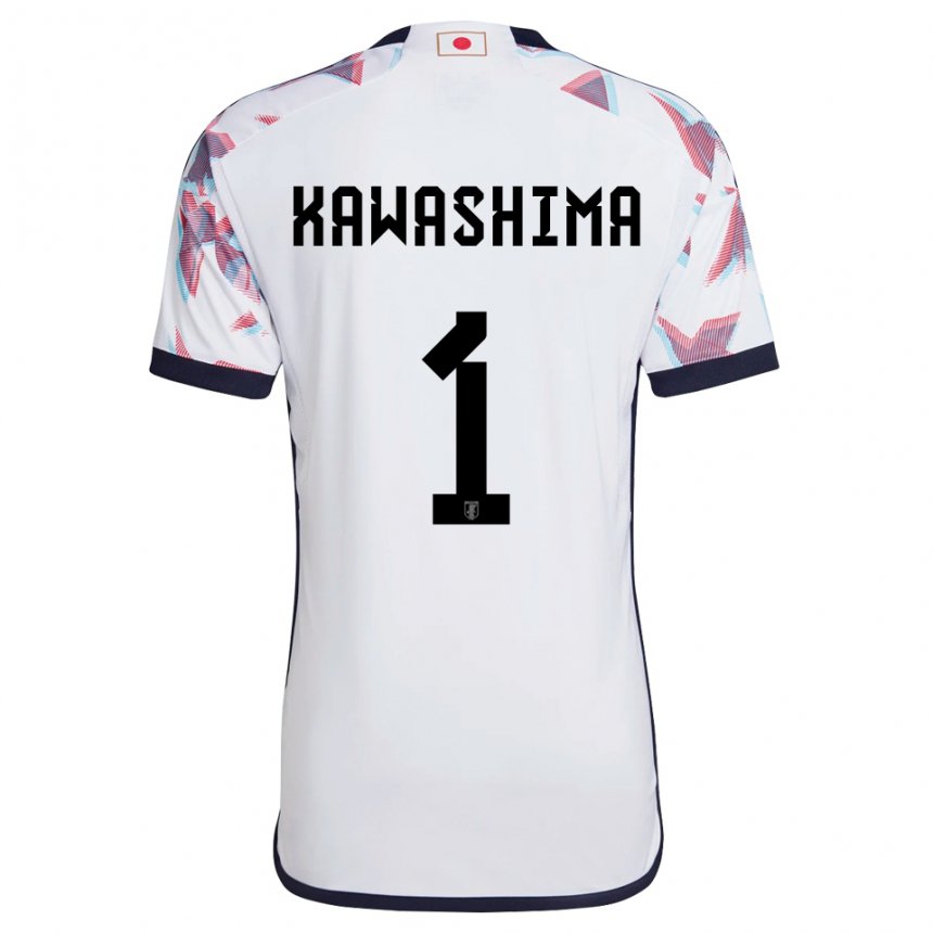 Uomo Maglia Giappone Eiji Kawashima #1 Bianco Kit Gara Away 22-24 Maglietta