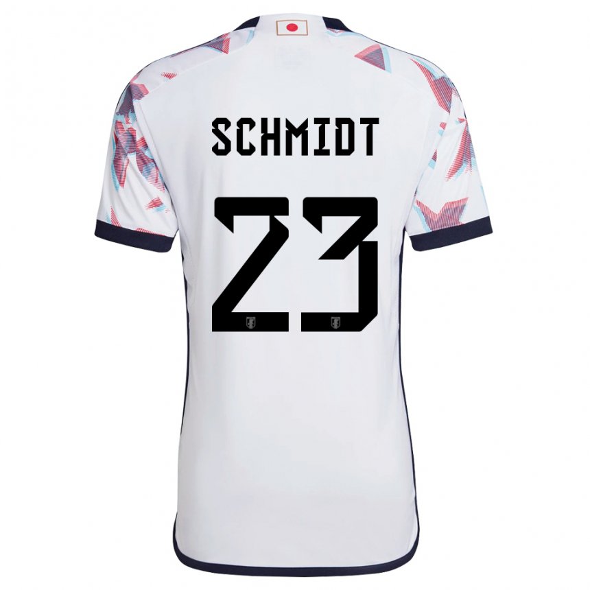 Uomo Maglia Giappone Daniel Schmidt #23 Bianco Kit Gara Away 22-24 Maglietta