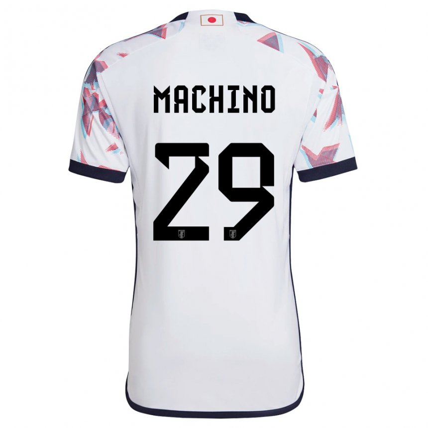 Uomo Maglia Giappone Shuto Machino #29 Bianco Kit Gara Away 22-24 Maglietta