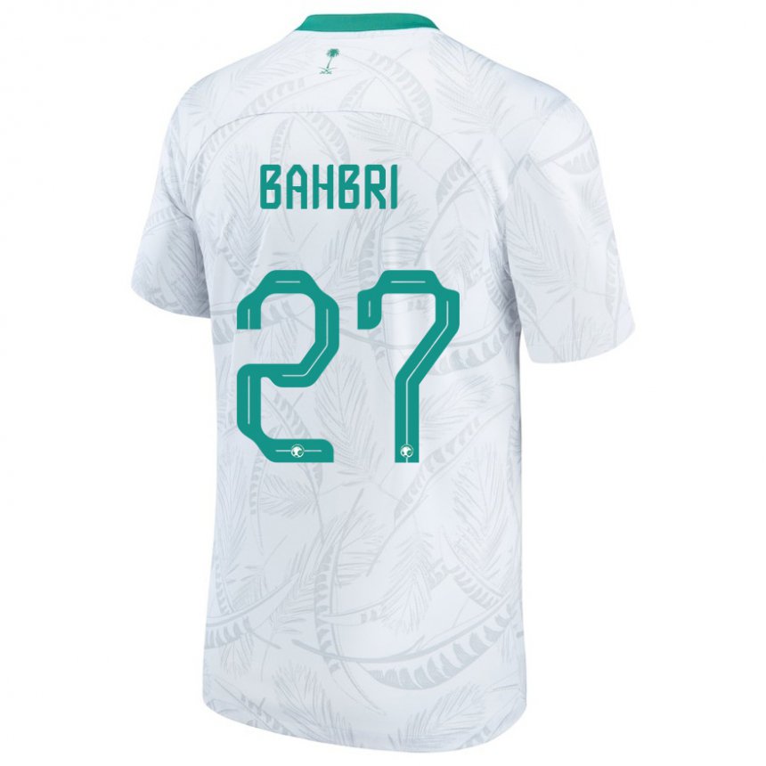 Donna Maglia Arabia Saudita Hatan Bahbri #27 Bianco Kit Gara Home 22-24 Maglietta