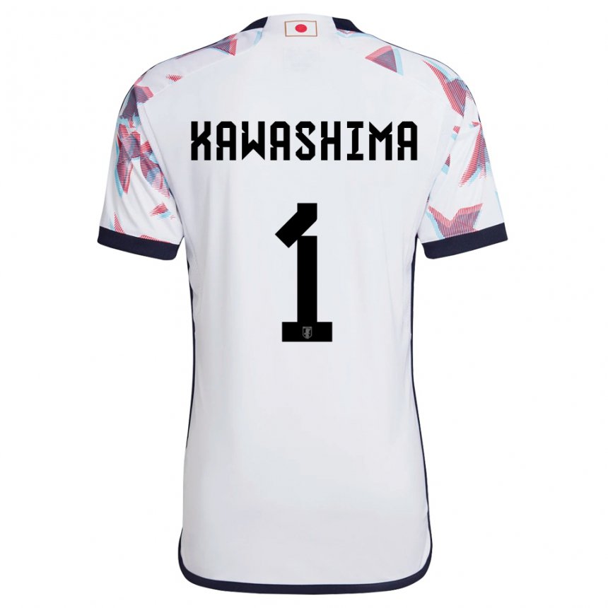 Donna Maglia Giappone Eiji Kawashima #1 Bianco Kit Gara Away 22-24 Maglietta