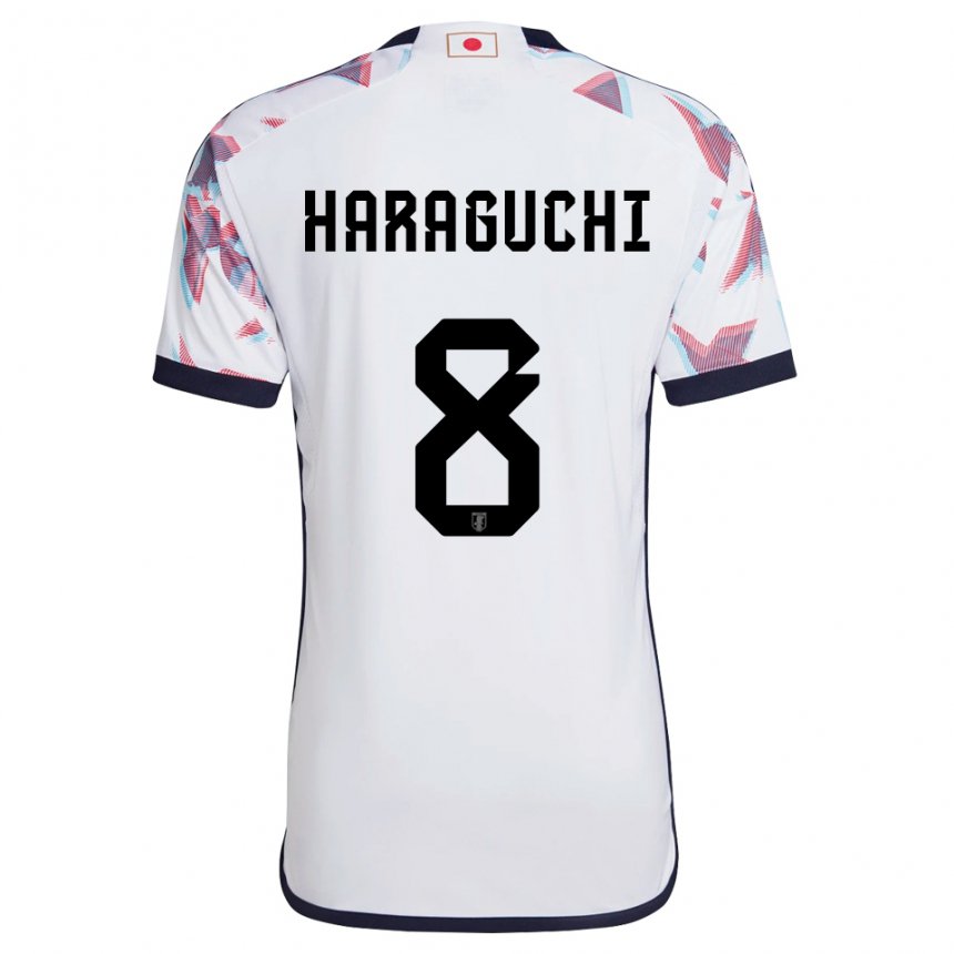 Donna Maglia Giappone Genki Haraguchi #8 Bianco Kit Gara Away 22-24 Maglietta