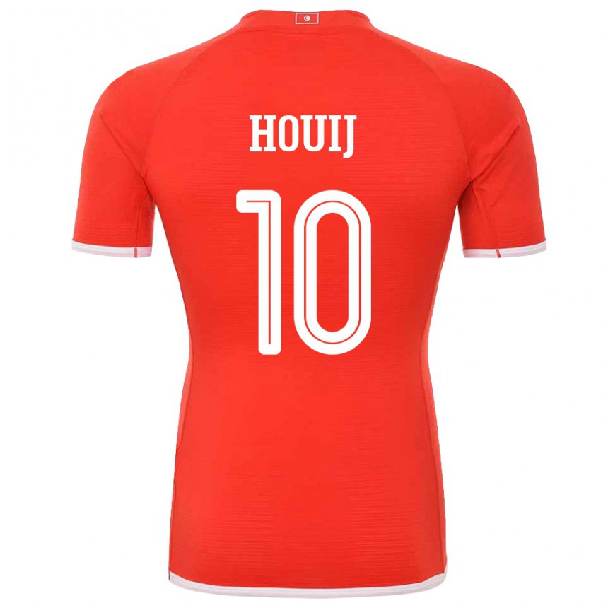 Bambino Maglia Tunisia Mariem Houij #10 Rosso Kit Gara Home 22-24 Maglietta