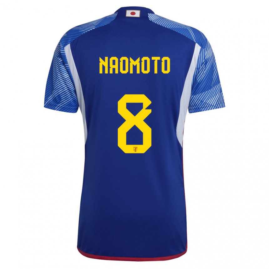 Bambino Maglia Giappone Hikaru Naomoto #8 Blu Reale Kit Gara Home 22-24 Maglietta