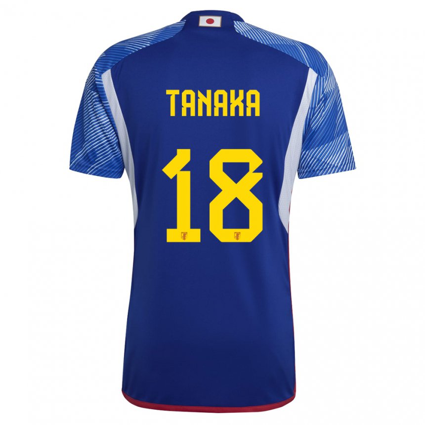 Bambino Maglia Giappone Momoko Tanaka #18 Blu Reale Kit Gara Home 22-24 Maglietta