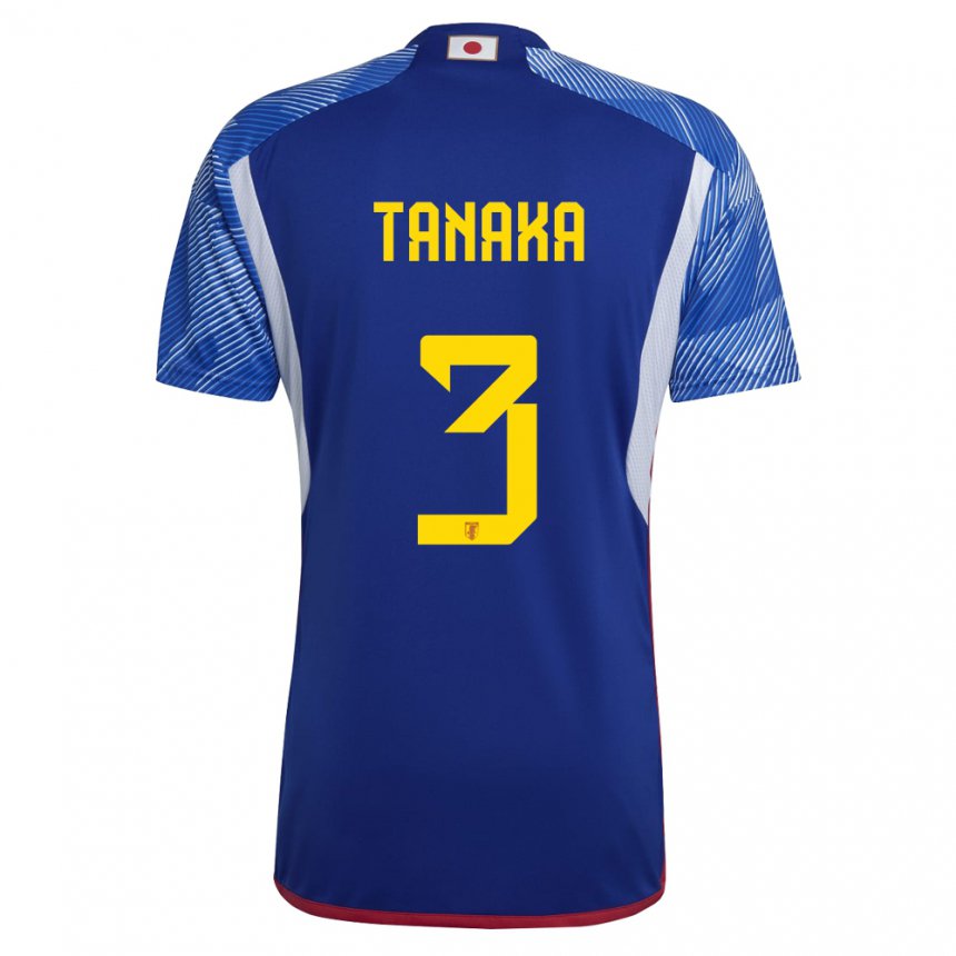 Bambino Maglia Giappone Hayato Tanaka #3 Blu Reale Kit Gara Home 22-24 Maglietta