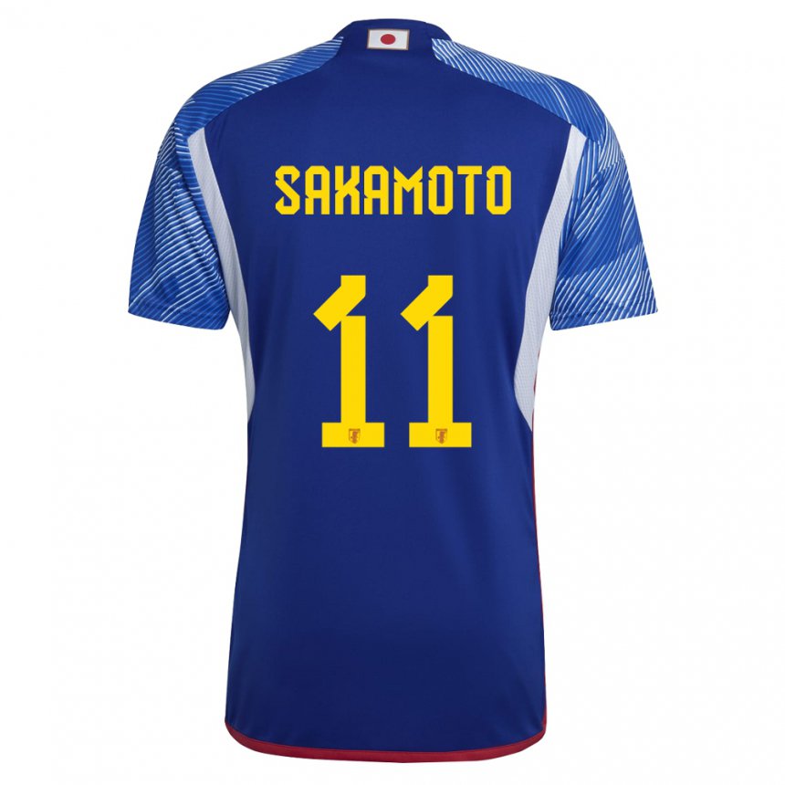 Bambino Maglia Giappone Isa Sakamoto #11 Blu Reale Kit Gara Home 22-24 Maglietta