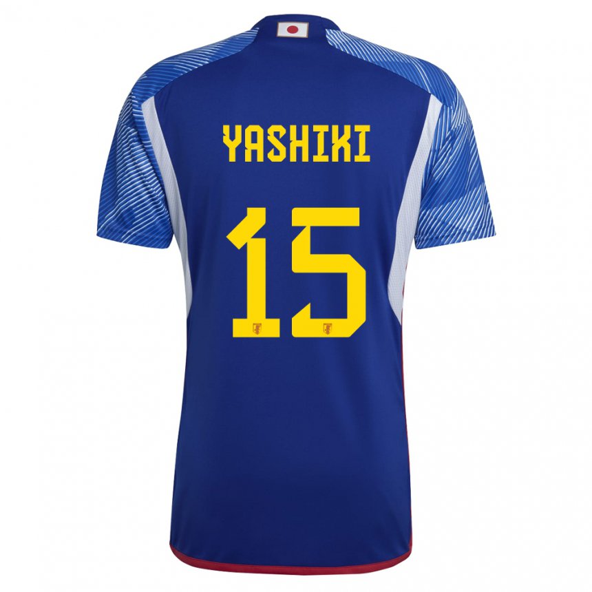 Bambino Maglia Giappone Yusei Yashiki #15 Blu Reale Kit Gara Home 22-24 Maglietta