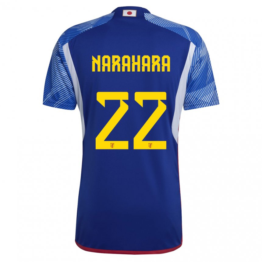 Bambino Maglia Giappone Yoshiki Narahara #22 Blu Reale Kit Gara Home 22-24 Maglietta