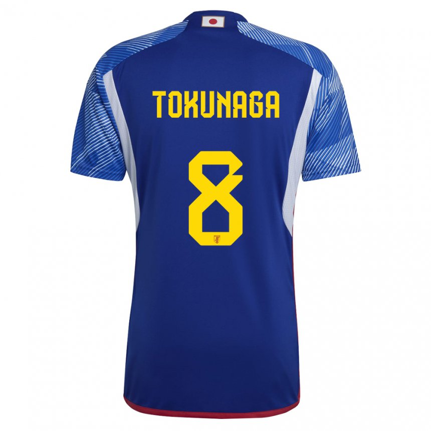 Bambino Maglia Giappone Ryo Tokunaga #8 Blu Reale Kit Gara Home 22-24 Maglietta