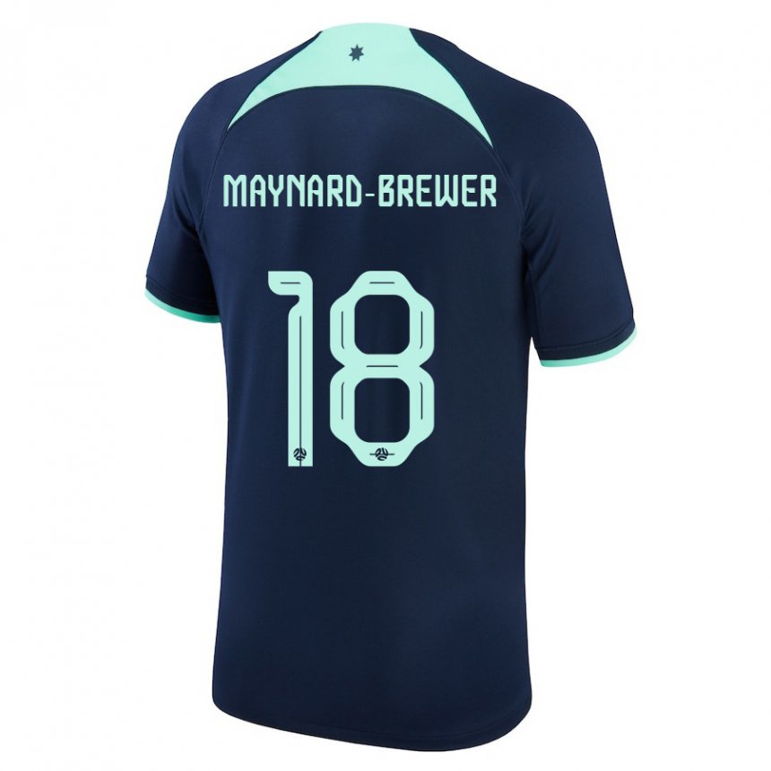 Bambino Maglia Australia Ashley Maynard Brewer #18 Blu Scuro Kit Gara Away 22-24 Maglietta