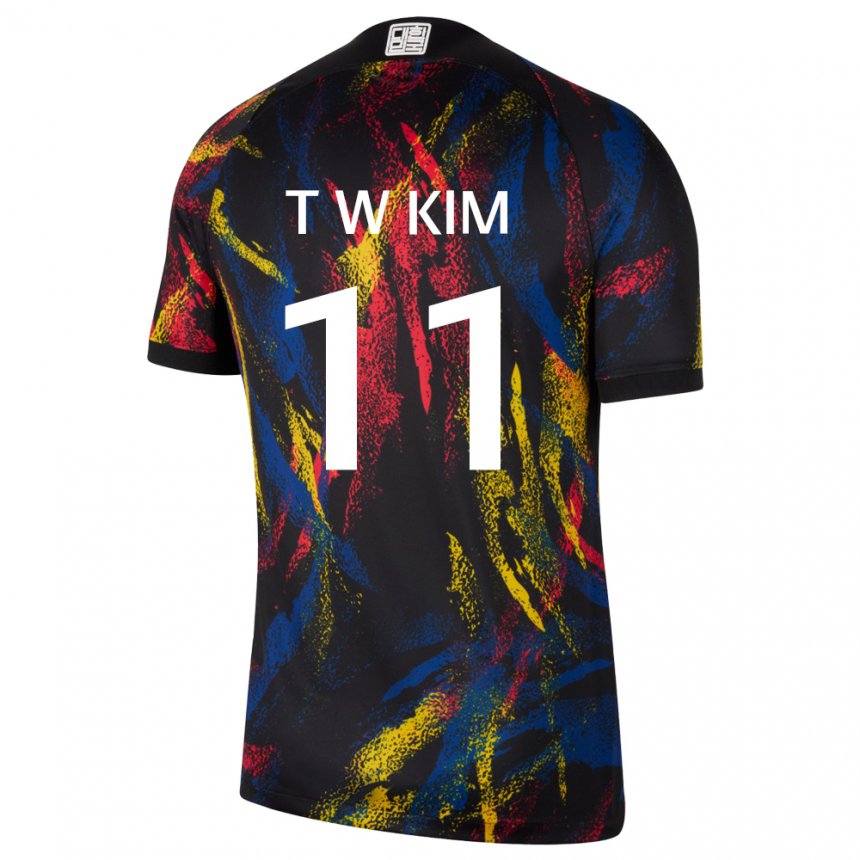 Bambino Maglia Corea Del Sud Kim Tae Wook #11 Multicolore Kit Gara Away 22-24 Maglietta