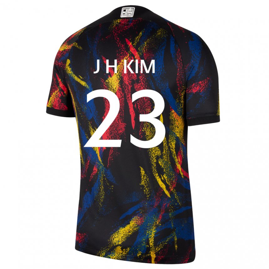 Bambino Maglia Corea Del Sud Kim Jung Hoon #23 Multicolore Kit Gara Away 22-24 Maglietta