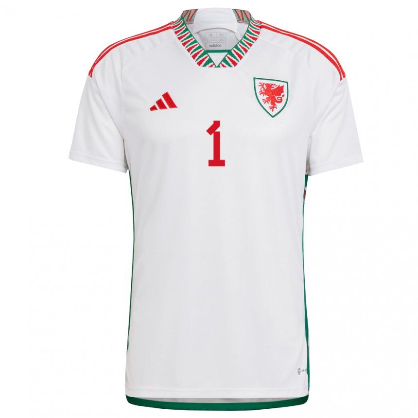 Bambino Maglia Galles Jo Price #1 Bianco Kit Gara Away 22-24 Maglietta