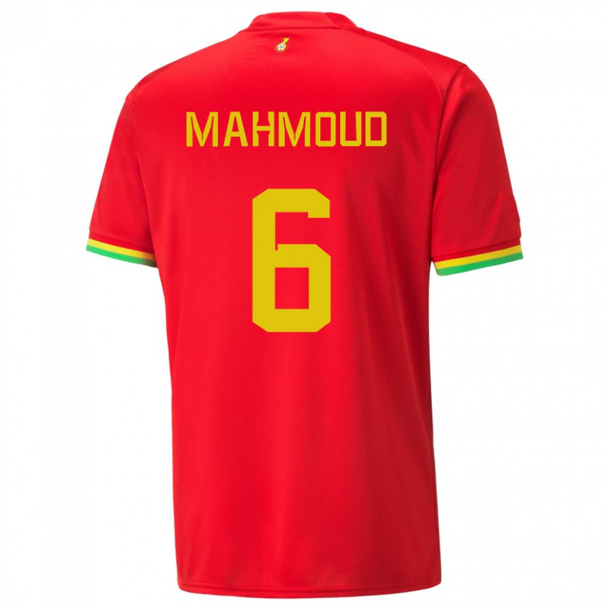 Bambino Maglia Ghana Mohaison Mahmoud #6 Rosso Kit Gara Away 22-24 Maglietta