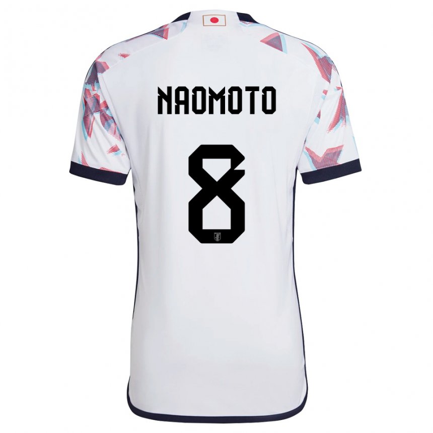 Bambino Maglia Giappone Hikaru Naomoto #8 Bianco Kit Gara Away 22-24 Maglietta