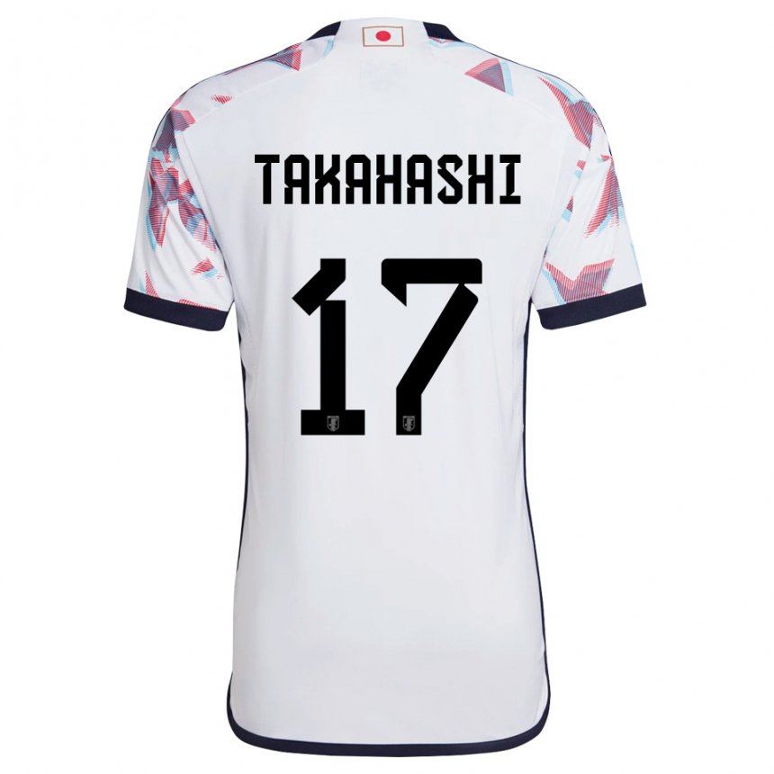 Bambino Maglia Giappone Hana Takahashi #17 Bianco Kit Gara Away 22-24 Maglietta