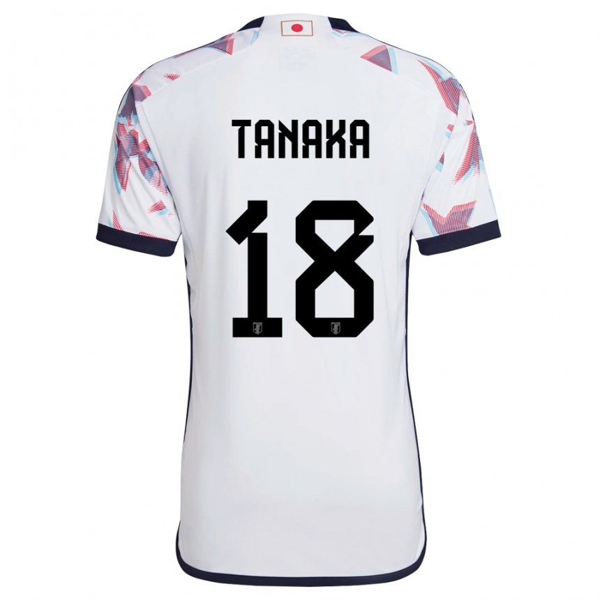 Bambino Maglia Giappone Momoko Tanaka #18 Bianco Kit Gara Away 22-24 Maglietta