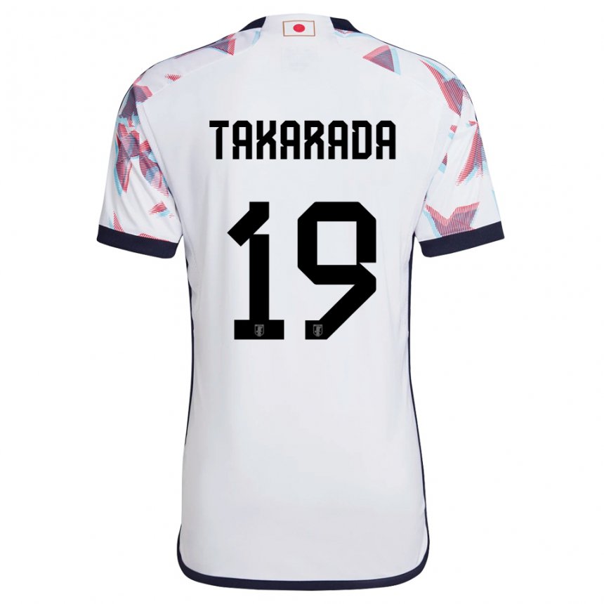 Bambino Maglia Giappone Saori Takarada #19 Bianco Kit Gara Away 22-24 Maglietta