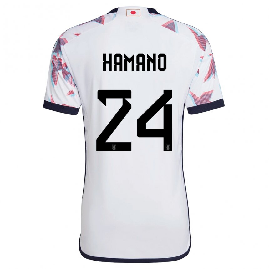 Bambino Maglia Giappone Maika Hamano #24 Bianco Kit Gara Away 22-24 Maglietta