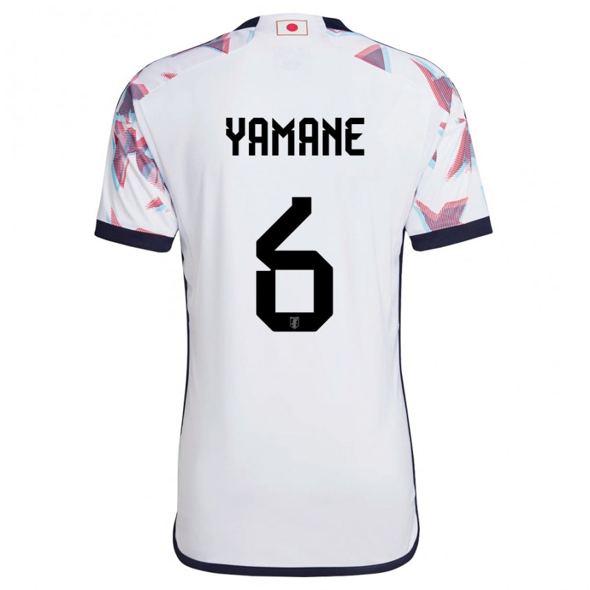 Bambino Maglia Giappone Riku Yamane #6 Bianco Kit Gara Away 22-24 Maglietta